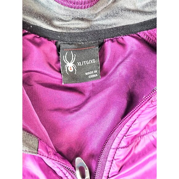 Spyder Womens XL Raspberry Quilted Full-Zip Jacket - Picture 5 of 9